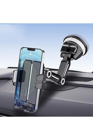 Honeybeeshop Güçlü Emişli Araç Telefon Tutucu - Ayarlanabilir Kol Ve Döner Taban Car Phone Holder