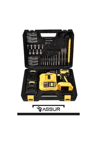 Assur 21V Çelik Mandren Kömürsüz Motor Darbeli Şarjlı Matkap Vidalama - 2013