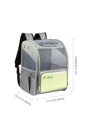 Funadd Fold Nefes Alabilir Pet Sırt Çantası Açık Omuzlar Kedi Çantası Sarı