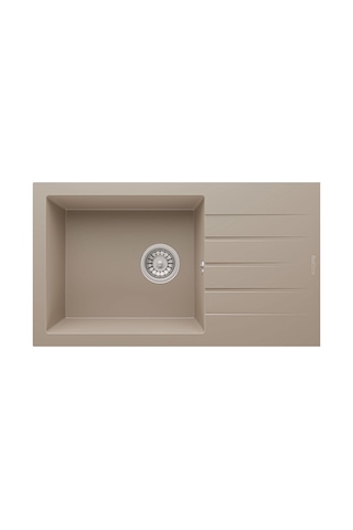 Real Stone P010 Assos 76 Xl Cappucino Granit Mutfak Eviyesi 76x43.5 Cm Cappuccino