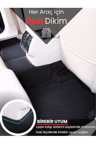 Volkswagen Golf 6 2009-2013 Uyumlu Eva Paspas Tam Set Oto Paspas,araca Özel,su Geçirmez 858