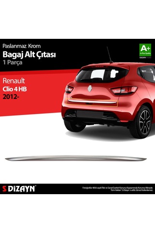 Renault Clio 4 Hb Krom Bagaj Alt Çıtası 2012 Üzeri N11.2086