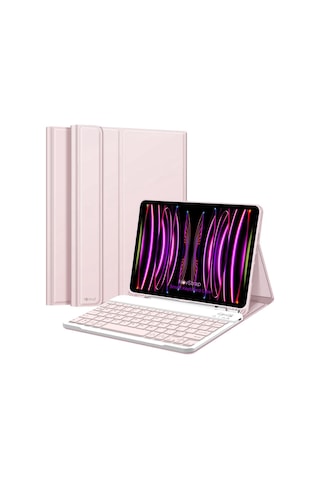 NovStrap Apple Uyumlu iPad Pro 11 2022 2021 2020 2 3 4 Nesil Bluetooth Klavyeli Kılıf Kalem Bölmeli