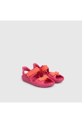 Superfit Pembe Kız Çocuk Düz Sandalet Fuşya