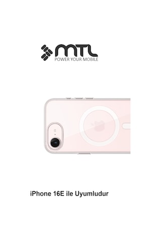 İphone 16e Uyumlu Animasyonlu Şeffaf Magsafe Şarj Destekli Sararmayan Sert Kılıf