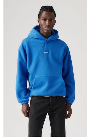 Levi's Bb Tab Polar Fleece Hdy Lapis Blue Erkek Sweatshirts A9454-0000-5052 Saks Mavisi