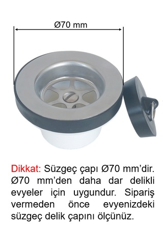 Dallmer yer kazandıran çift gözlü evye sifonu, süzgeçli, koku önleyici, dar delikli evyeler için