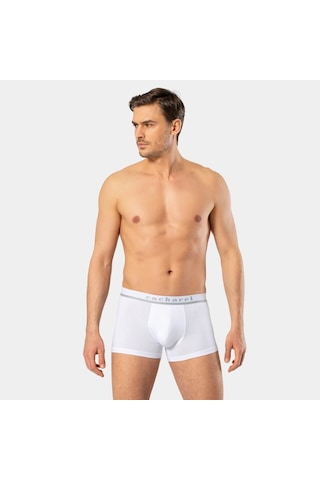 Cacharel Erkek Likralı Boxer 1317/beyaz Beyaz