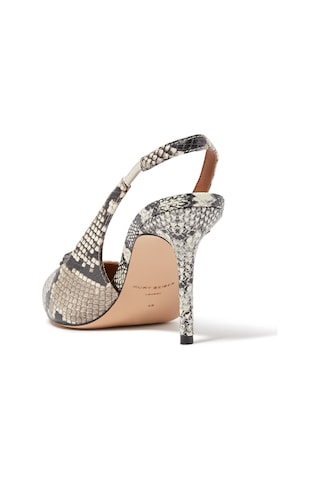 Kurt Geiger Yüksek Topuklu Kahverengi Slingback Yılan Derisi Ayakkabı Kod Brown 38 5