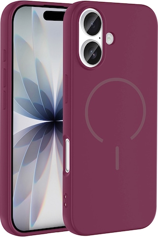Apple Uyumlu iPhone 17 Kılıf M-safe Şarj Özellikli Zore Meta Kapak - Turuncu Turuncu