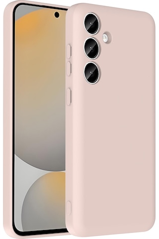 Samsung Galaxy Uyumlu A55 Kılıf Kamera Korumalı Kartlık Hazneli Kapak Vitra Pembe