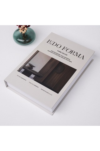 Kitap Görünümlü Dekoratif Kutu, İskandinav Tarzı Kitap Şeklinde Saklama Kutusu Ludo