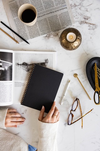 A5 Siyah Kraft Karton Kapak 70 Yaprak 110 Gram Çizgili Not Defteri Çizgili Siyah