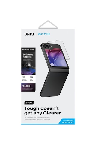 Samsung Galaxy Uyumlu Z Flip 6 Ekran Koruyucu Optix Vivid Serisi 9h Temperli Cam Kolay Kurulum