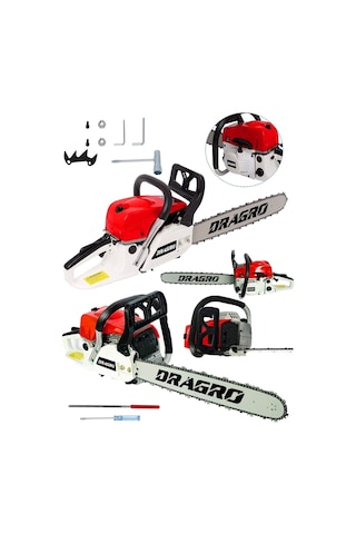 Dragro DRG-TSTR9900 9.9 HP Benzinli Ağaç Kesme Makinesi Kırmızı