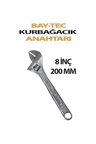 İngiliz Anahtarı Kurbağcık 8 İnç Bay-tec