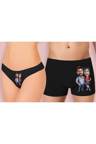 BK Gift Kişiye Özel Karikatürlü Eğlenceli Brezilya Stili Siyah Kü