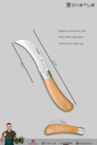 Budama Seti 2'li Budama Testeresi Budama Çakısı Aşı Çakısı Bıçağı