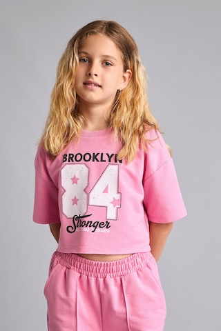 Defacto 2li Crop Üst Geniş Paça Alt Pembe Takım Kız Çocuk E6413a826aupn82 Pembe-pn82