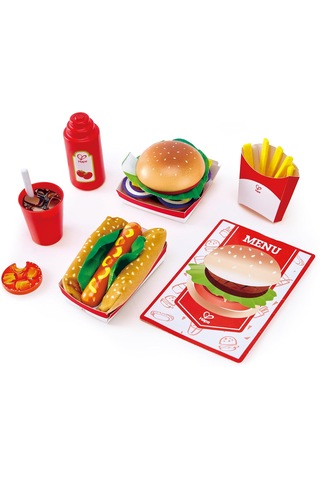Küçük Gurme Şefin Fast Food Seti Oyuncağı 3 Yaş +