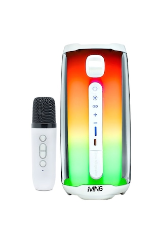 Pluse 5 Mikrofonlu Ses Bombası/360 Ledli Hoparlör/led Işıklı Gece Lambası/dekoratif Aydınlatma