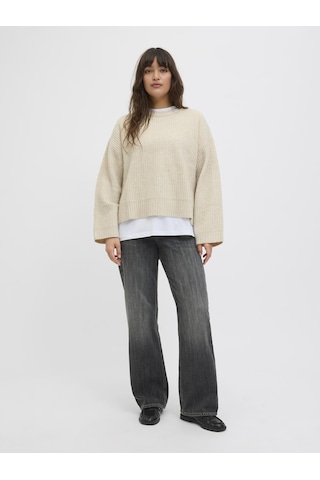Jack & Jones Kadin Yün Karisimli Wide Fit Kazak - Sigga - 12255358 Fog