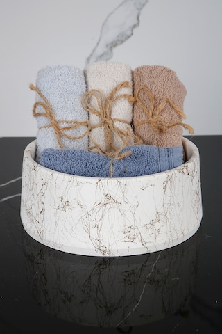 Betonmall Beton Havluluk Banyo Tuvalet Wc Çok Amaçlı Düzenleyici Tabak 20 Cm - Altın Spreyli Altın Spreyli