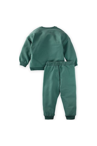 Cigit Basic Karyoka Detaylı Sweatshırt Takım 3-8 Yaş Çağla Yeşil Çağla Yeşili