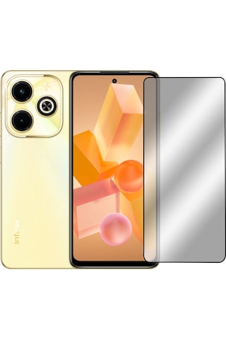 Infinix Hot 40i Tam Kaplayan Tempered Ekran Koruyucu -al3276