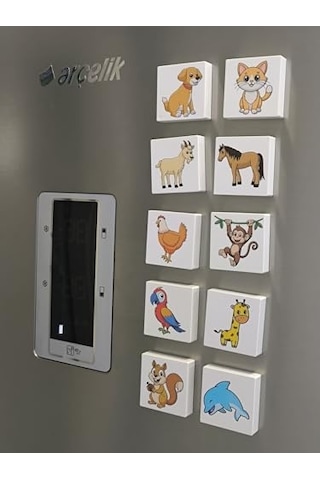 Küpss Efe'nin Hayvanat Bahçesi Seri-1 / Manyetik Blok- Magnet 20 Hayvan Figürü Diğer