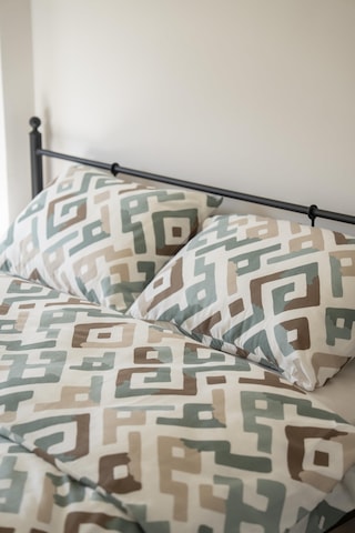 Cotton Collection Kışlık Pazen Tek Kişilik Nevresim Seti Geo Harmony Renkli