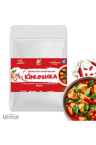 Okoshka Acılı Tavuk Bulyon 50 G %5 Tavuk Göğsü İçeren Tek Bulyon