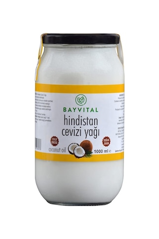 Bayvital Soğuk Sıkım Hindistan Cevizi Yağı 1 L Bayvital Soğuk Sıkım Hindistan Cevizi Yağı 1 L
