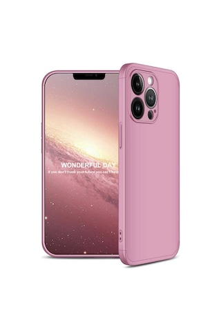 Apple Uyumlu iPhone 13 Pro Max Kılıf Zore Ays Kapak Rose Gold