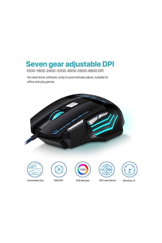 Gaming Bloodbat GM02 Kablolu RGB Oyuncu Mouse
