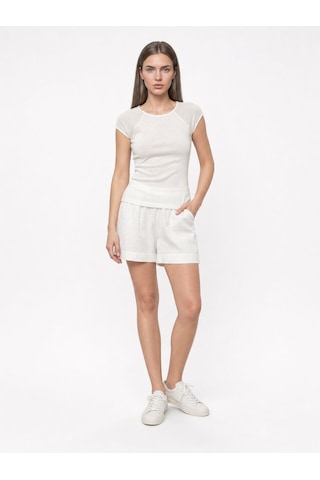 LOFT Slim Fit Kadın Tshirt K.kol Lf2043660 Q1.v1 Ekru