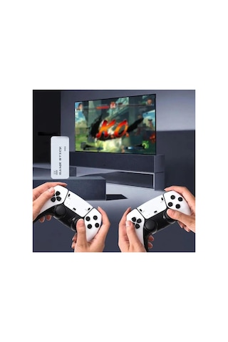 M15 Pro Game Stick Retro Oyun Konsolu 2 Kablosuz Kol 64 Gb 20000 Oyun Tv Ps1 Hdmı 4k Arcade Oyunları