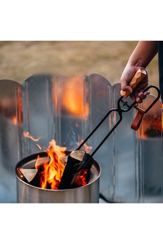 Ranyeek Kamp Ateşi Maşası - Uzun Saplı, Yanmaz Ve Kaymaz Çelik Mangal Maşası Çok Renkli
