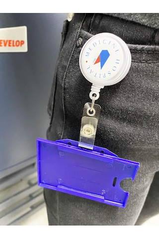 Logo Baskılı Kart Yoyosu. Kimlik Kartı Yaka Kartlık Tutucu 10 Ad.