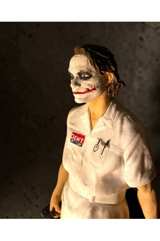 The Dark Knight Joker Hemşire Koleksiyon Figürü - 20 Cm Dev Boy Özel Tasarım