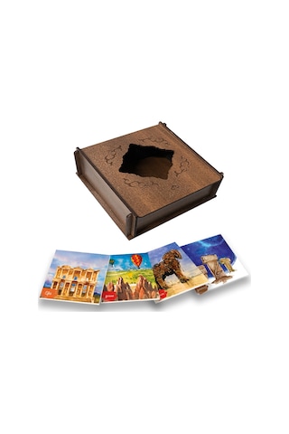 Türkiye Serisi 4'lü Seramik Bardak Altlığı Çok Renkli