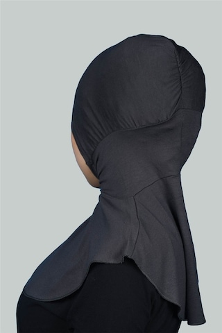 Altobeh Kadın Tesettür Pratik Boyunluklu Hijab - Sporcu Bone Füme