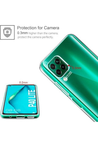 Huawei P40 Lite Kilif Premium Seffaf Silikon Kilif 544790414