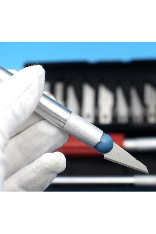 16 Parça Neşter Seti Hobi İşleri için 13 Bıçaklı Neşter Takımı