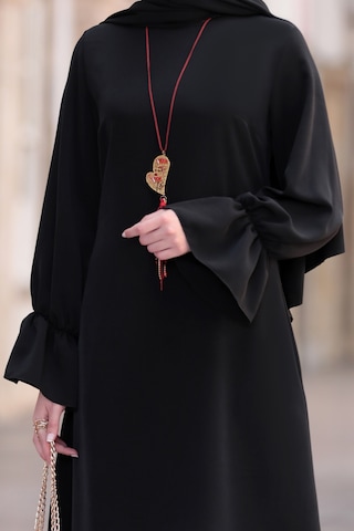 Feryal Büyük Beden Pantolon Tunik Tesettür Takım Siyah