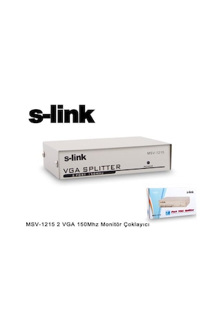 S Link Msv 1215 2 Vga 150Mhz Monitör Çoklayıcı