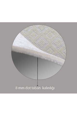 Rovigo Home Dijital Baskı Yıkanabilir Kaymaz Taban Oval Salon Halısı RVG7205-SD404 Çok Renkli