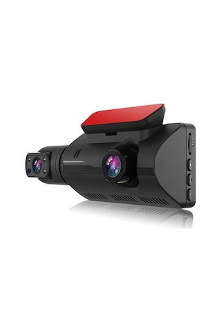 Monyee Araba İç Ve Ön Kameralı 1440p Full Hd Sürücü Kaydedici - 3.5 İnç Ekran, 170 Geniş Açı, Gölge Görüşü, Park Monitörü, Kütle Sensörü, Siyah