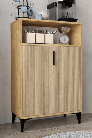 1205 Ada Çok Amaçlı Dolap , Kahve Köşesi , Kiler Dolabı , Mutfak Standı 2 Kapılı , Yunus - Safir Yunus - Safir