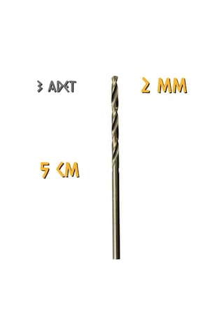Kupa Tyson Metal Ahşap Delici Hss Matkap Ucu 2.0 Mm. - 3 Adet